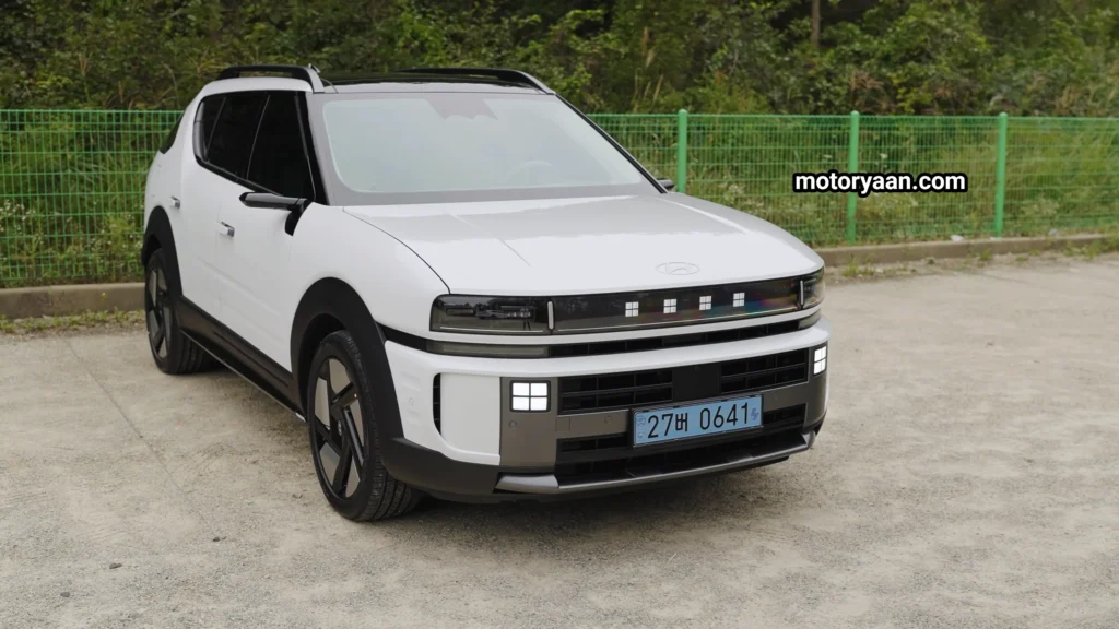 2025 Hyundai Nexo Review front and side profile showing the new hydrogen SUV design