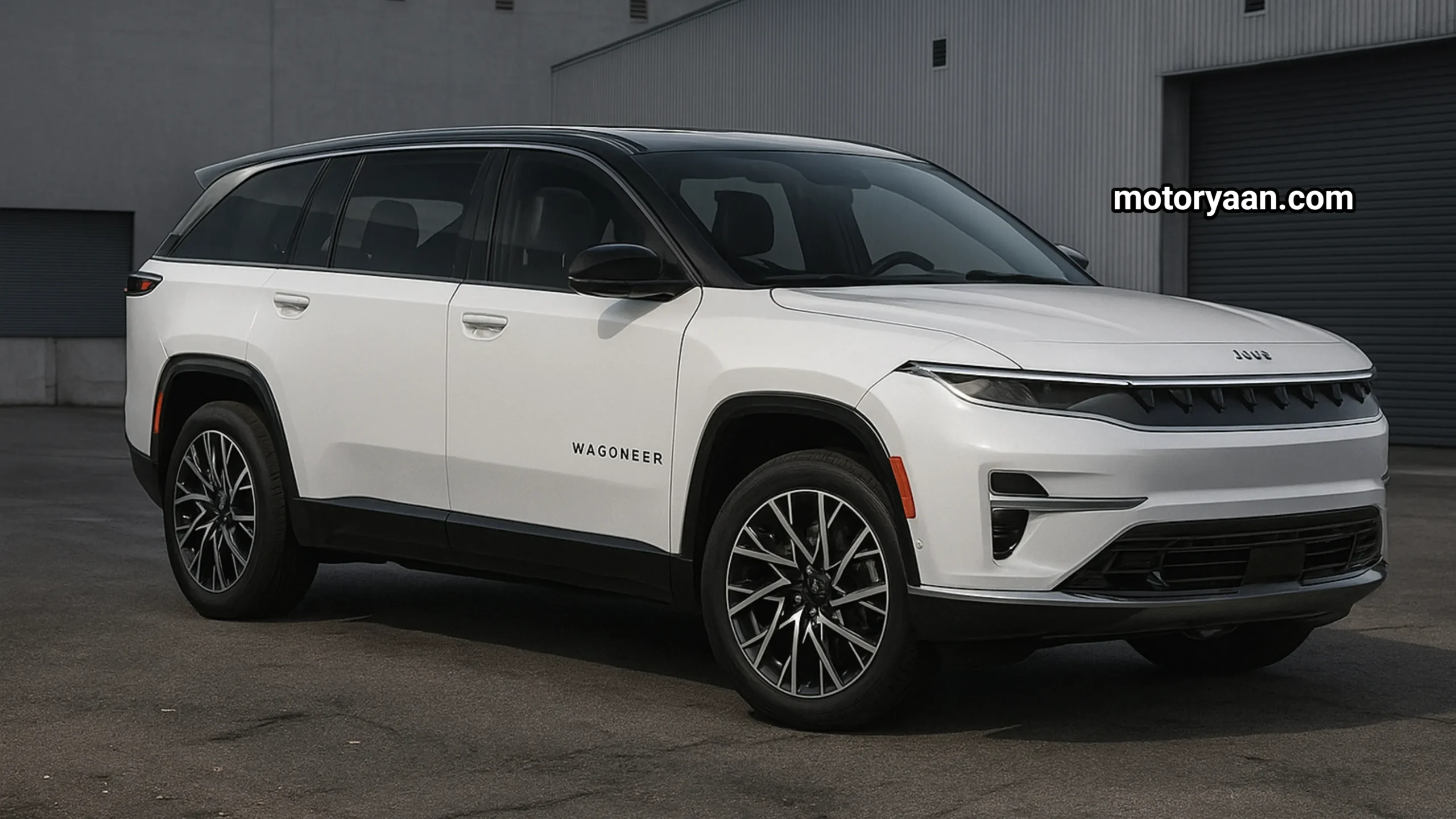 2025 Jeep Wagoneer S Review front and side profile showcasing electric SUV design