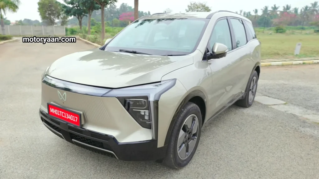 Mahindra XUV 9S Review front and side profile view
