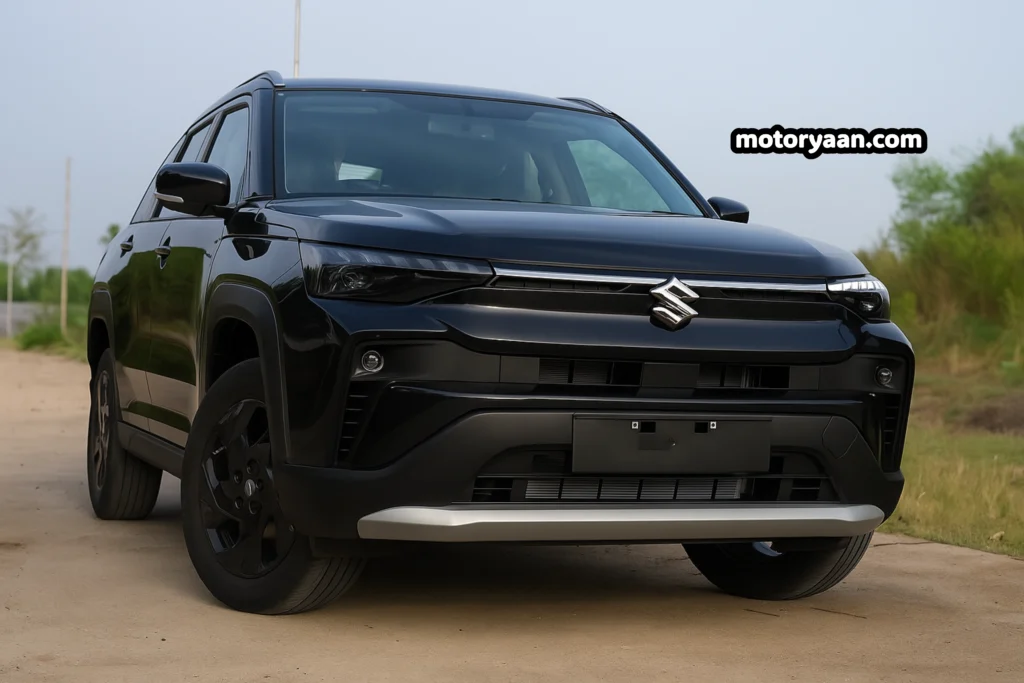 2025 Maruti Suzuki Victoris ZXI front profile showcasing bold grille and LED headlamps