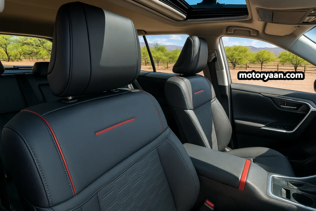 2026 Toyota RAV4 Woodland front seats with premium upholstery and comfort features