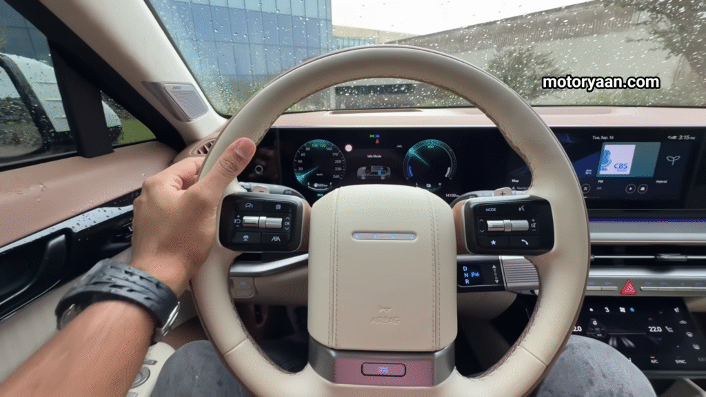 Hyundai Grandeur Calligraphy steering wheel controls instrument cluster and infotainment system