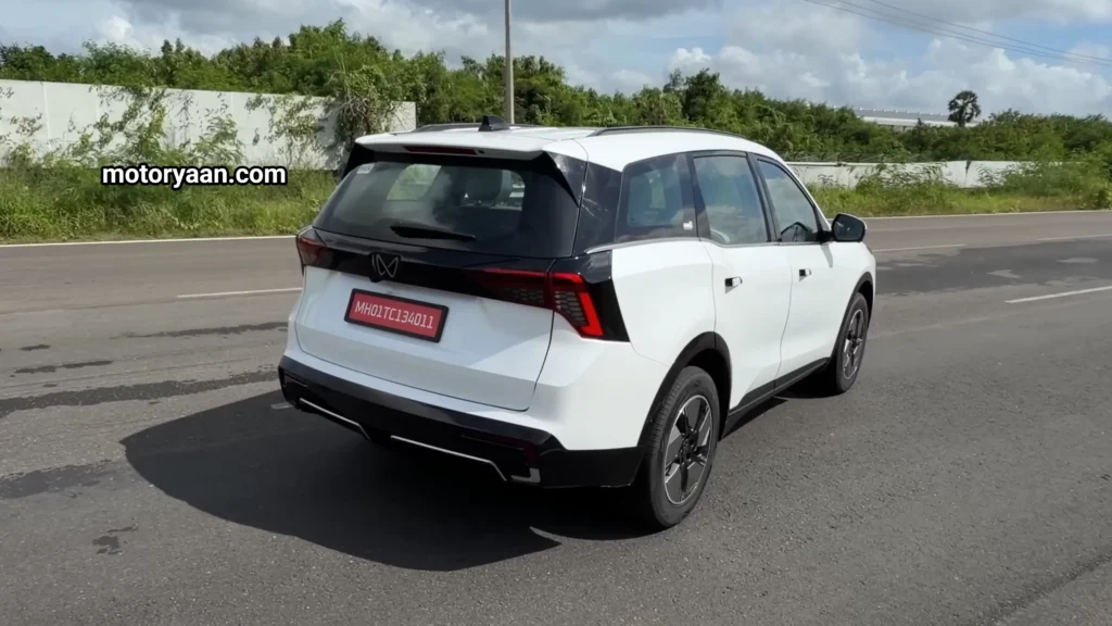 Mahindra XEV 9S side and rear profile view
