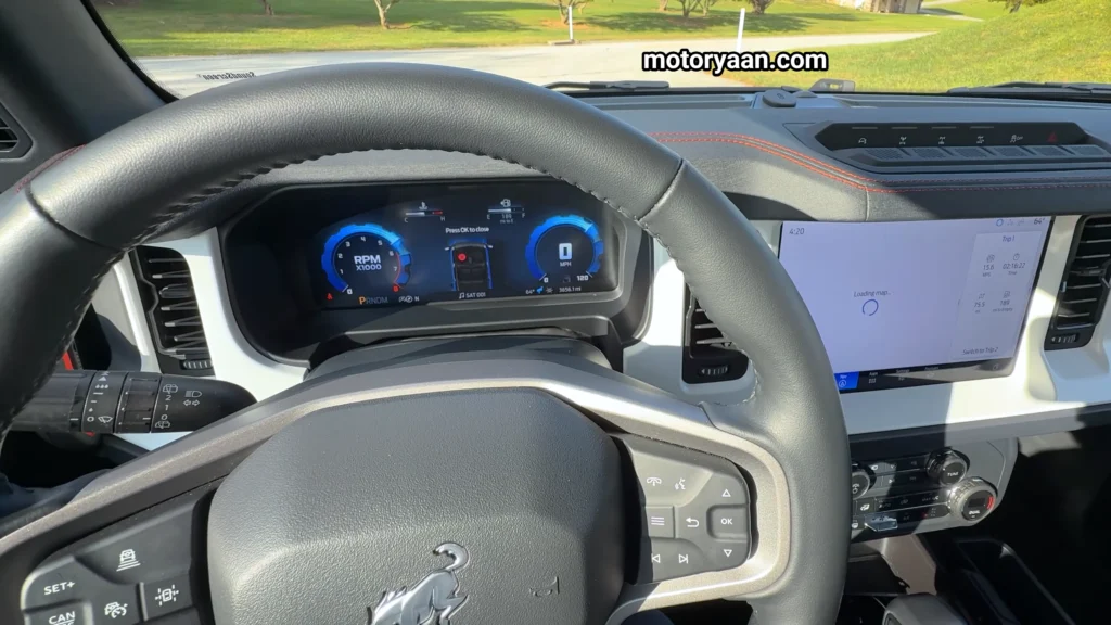 2025 Ford Bronco Strop Edition instrument cluster and infotainment system