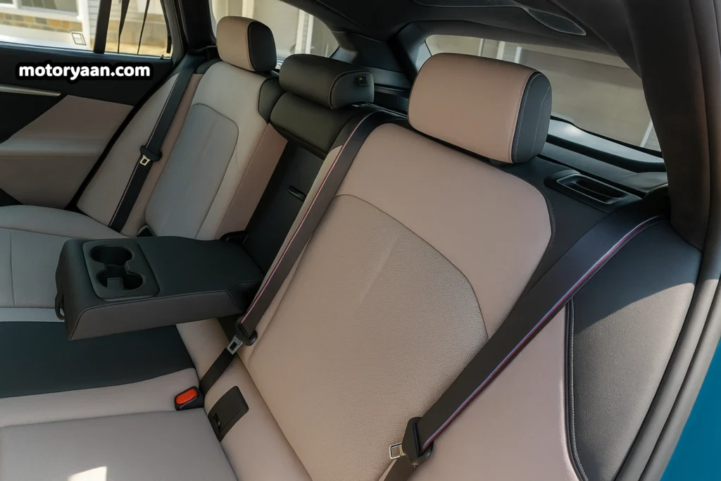 BMW M5 Touring second row seats rear passenger comfort