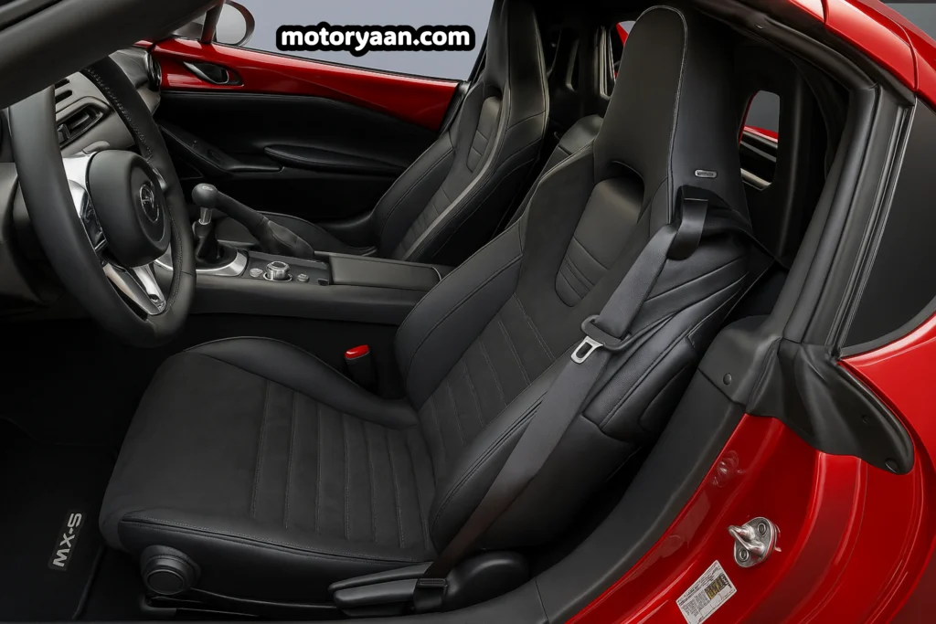 2025 Mazda Miata RF Club Recaro sports seats