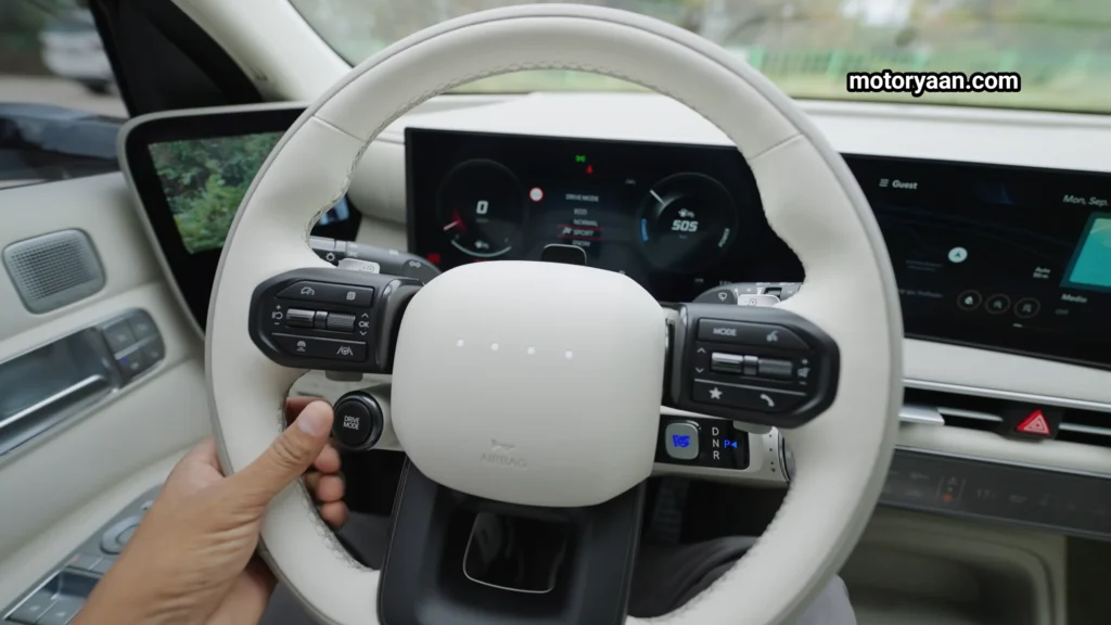 2025 Hyundai Nexo Review steering wheel and mounted controls