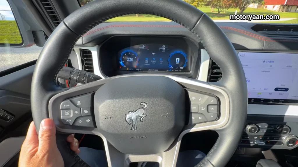 2025 Ford Bronco Strop Edition steering wheel close-up
