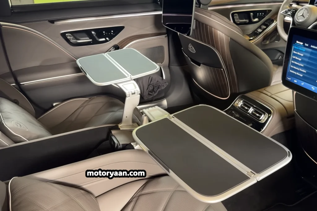 2025 Mercedes Maybach S680 Manufaktur rear seat retractable tables