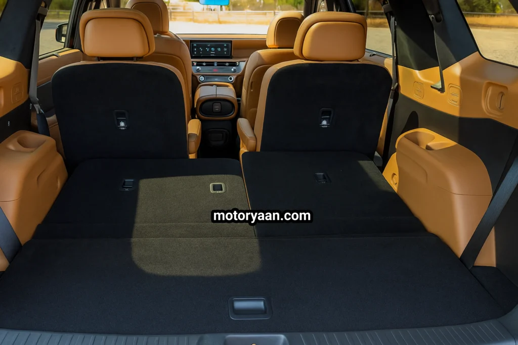 2026 Hyundai Palisade Hybrid boot space with third-row seats folded flat