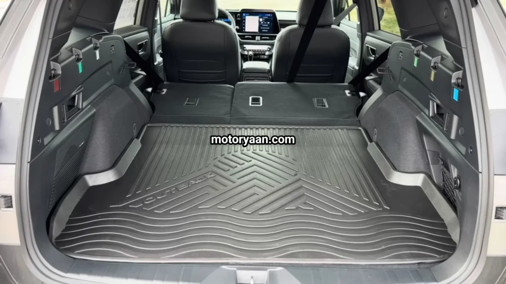 2026 Subaru Outback Touring XT boot space with seats folded