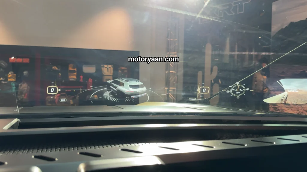 Hyundai Crater windshield display