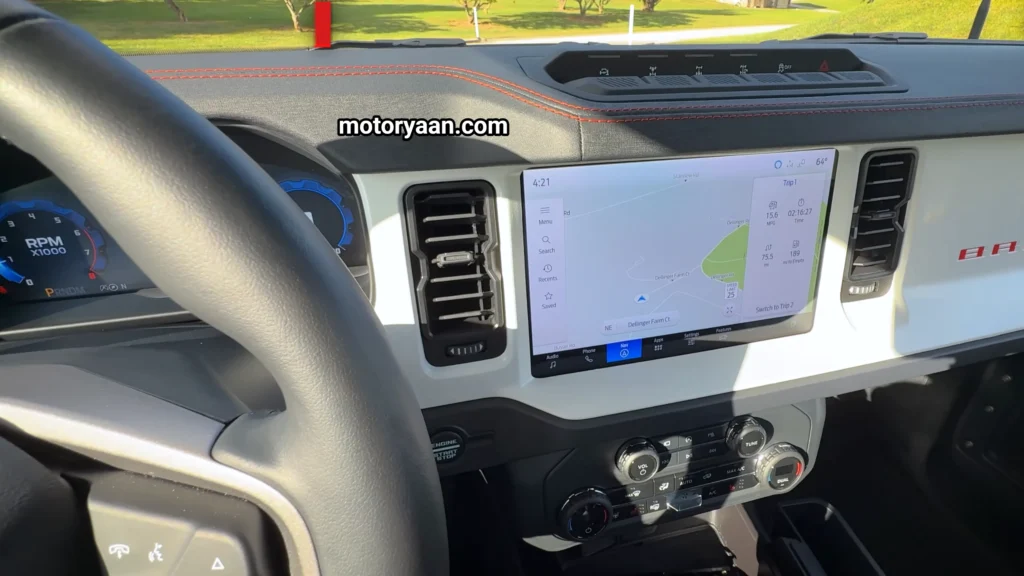 2025 Ford Bronco Strop Edition infotainment system display