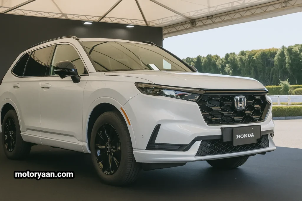Honda CR-V Plug-In Hybrid front and side profile at Honda Tech Day Japan