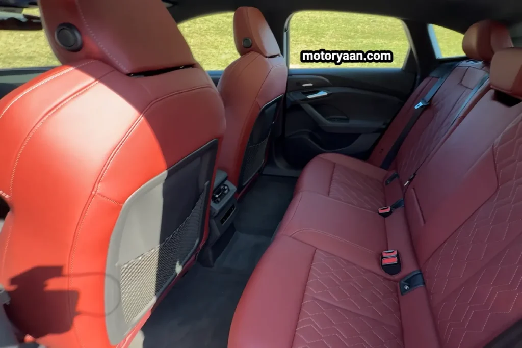 2025 Audi S6 e-tron second row rear seats