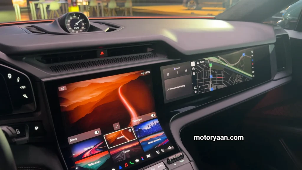 2027 Porsche Cayenne Electric Detailed First Look infotainment and third display