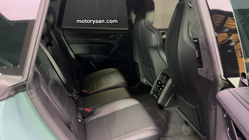 2027 Porsche Cayenne Electric Detailed First Look complete interior with front and second row seats