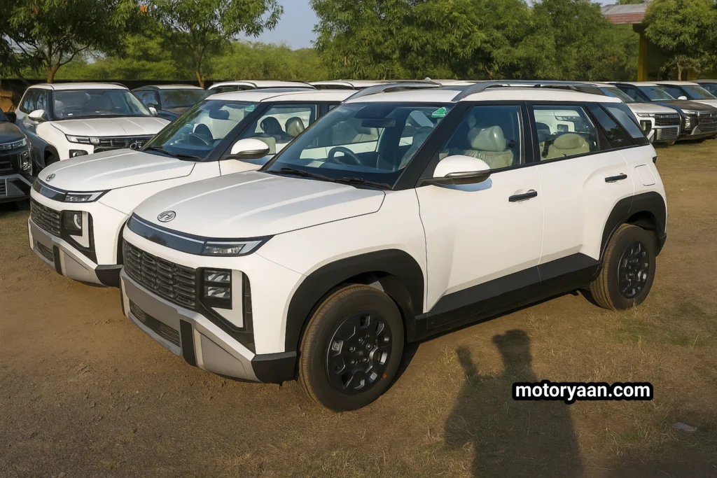 2025 Hyundai Venue HX5 vs HX6 side-by-side comparison at an angle