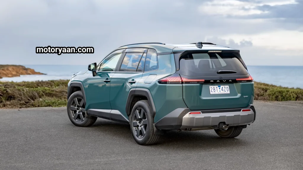 2026 Toyota RAV4 side and rear profile with new LED tail lamps