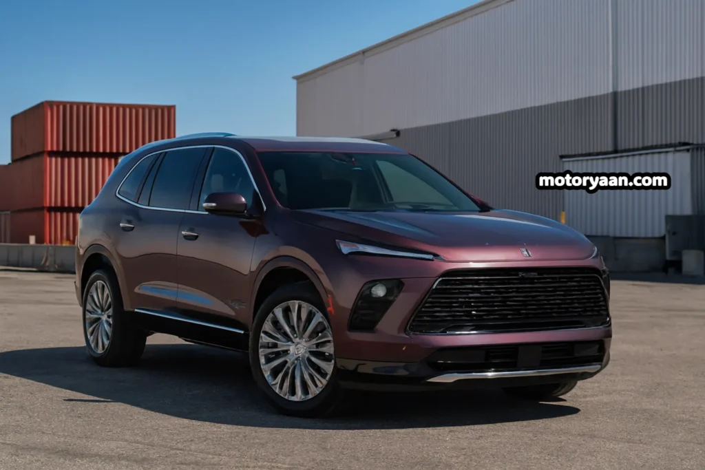 2026 Buick Enclave front and side angle view highlighting design and wheels