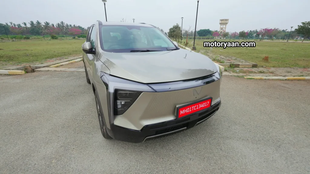 Mahindra XUV 9S Review front profile view