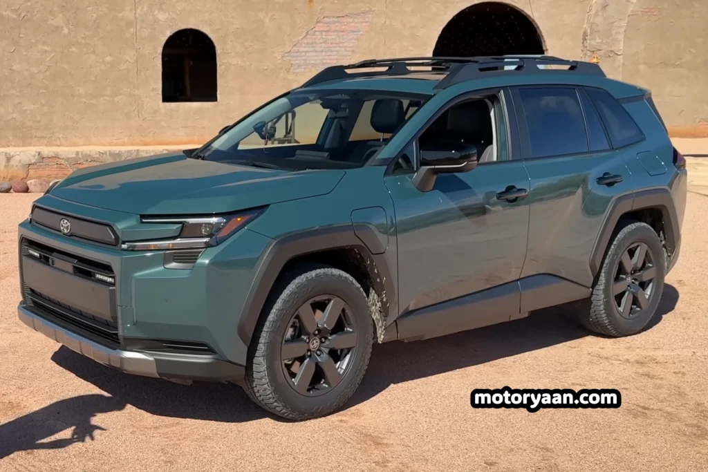 2026 Toyota RAV4 Woodland front and side profile with updated 2026 redesign
