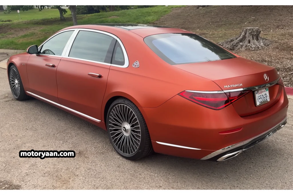 2025 Mercedes Maybach S680 Manufaktur side and rear profile view