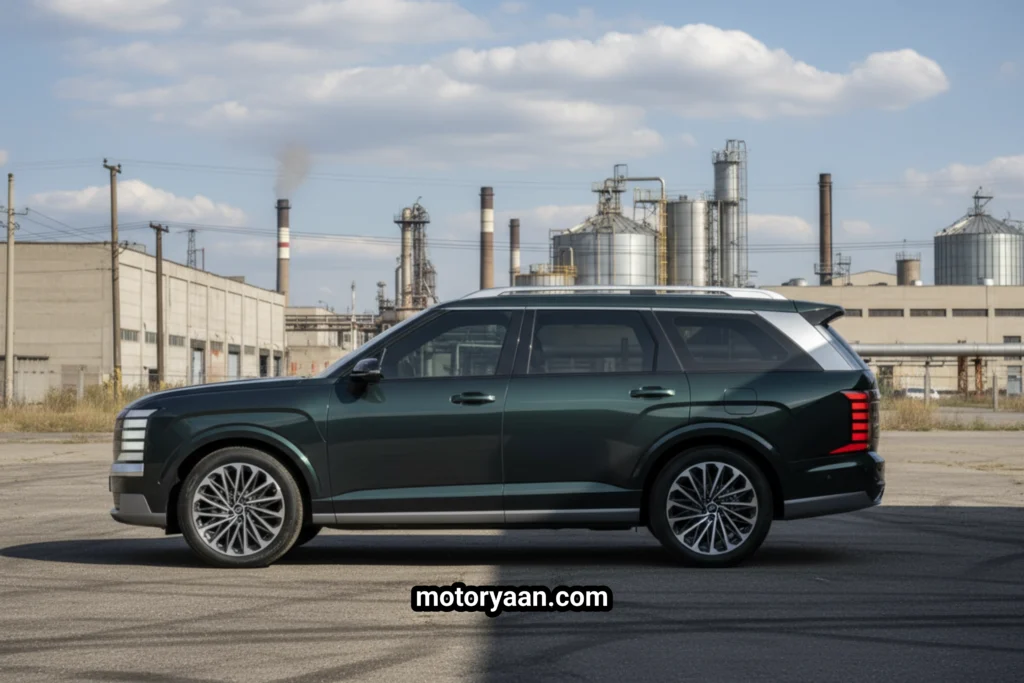 Hyundai Palisade Hybrid side profile view