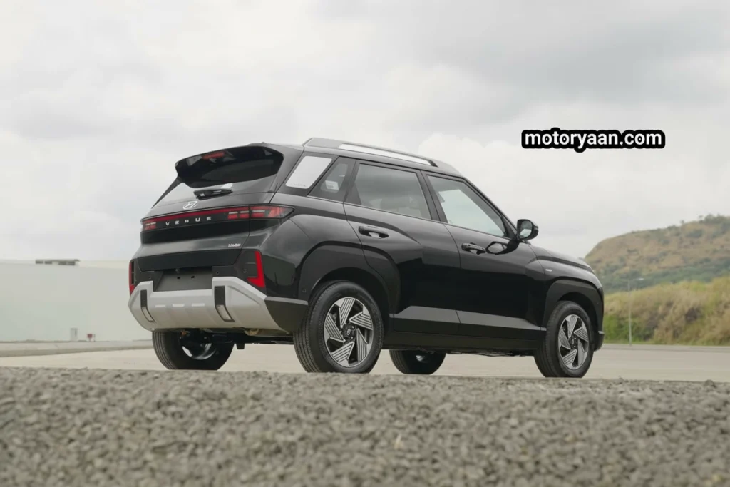 2026 Hyundai Venue Second Generation complete side profile with sharp character lines and alloy wheels