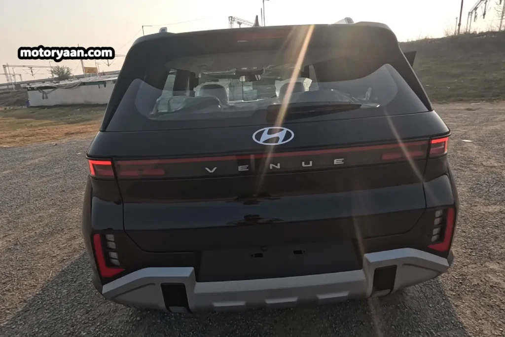 rear profile of 2026 Hyundai Venue HX6T Variant