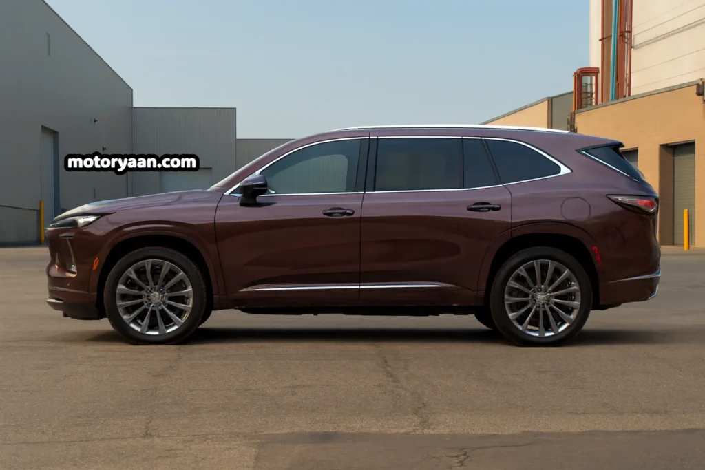 2026 Buick Enclave side profile view with doors and roofline