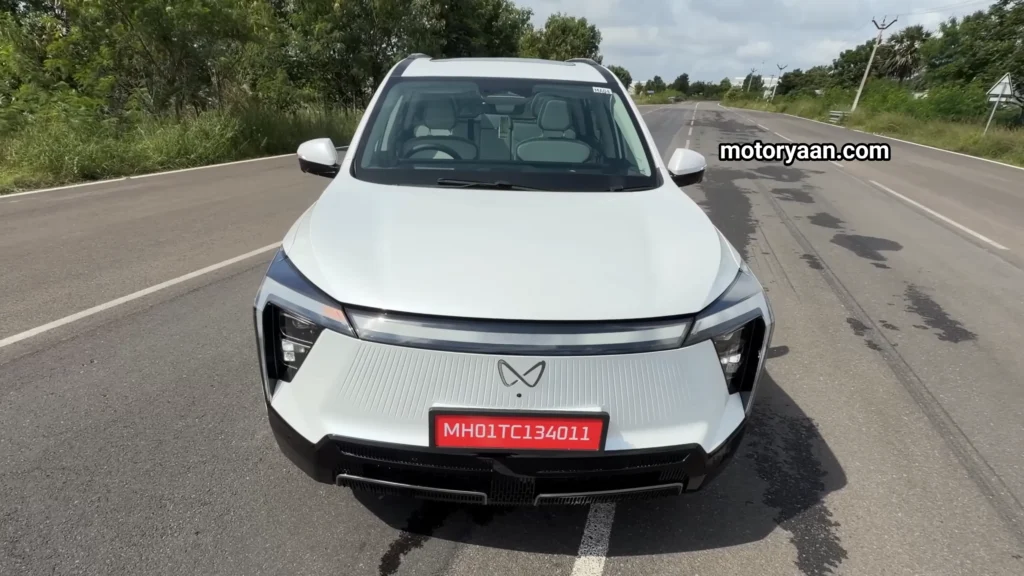 Mahindra XEV 9S full front profile close-up