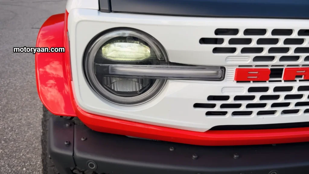 2025 Ford Bronco Strop Edition LED headlamps close-up