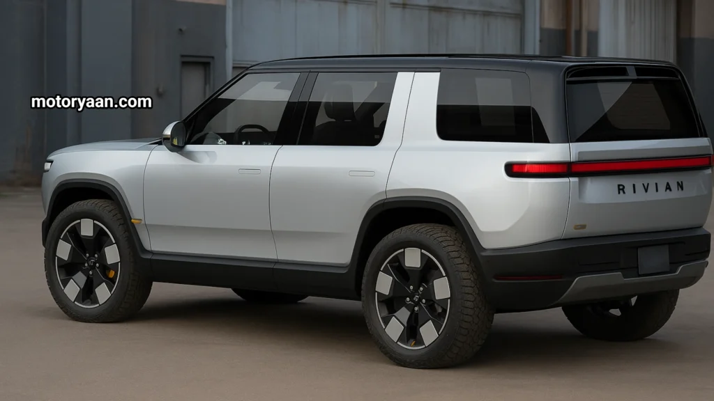 Rivian R2 First Look side and rear profile view of electric SUV