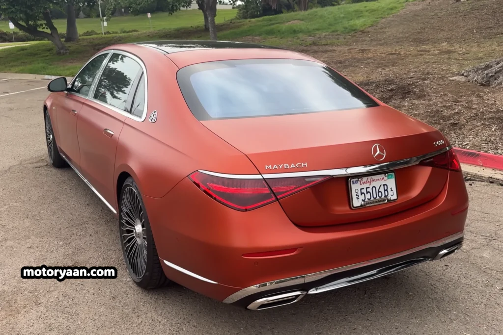 2025 Mercedes Maybach S680 Manufaktur rear profile view