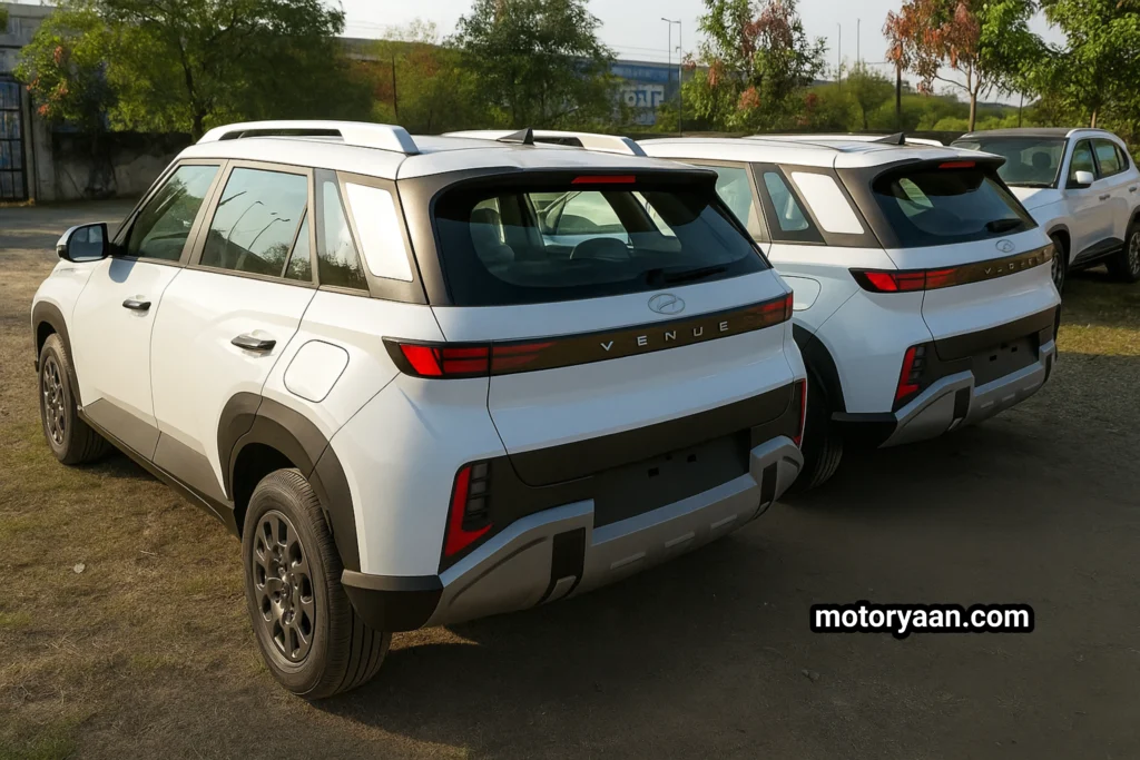 2025 Hyundai Venue HX5 vs HX6 rear profile comparison
