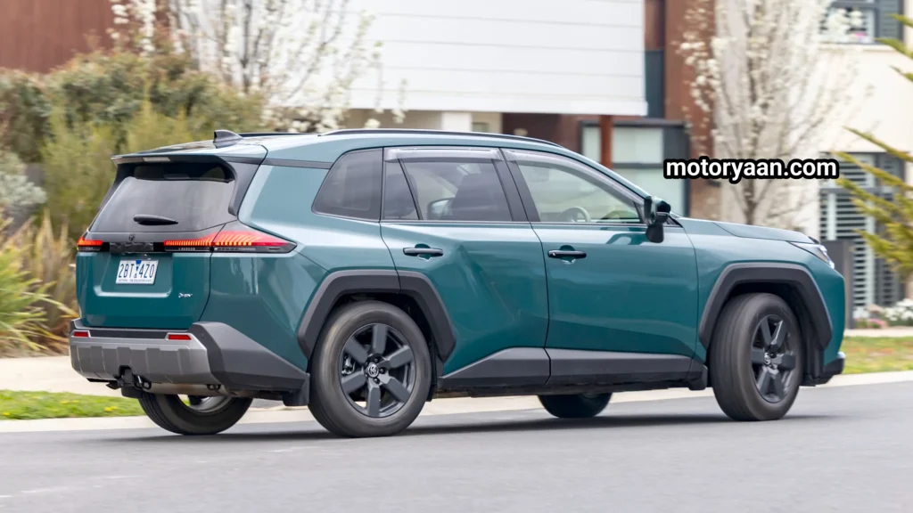 2026 Toyota RAV4 rear and side profile with redesigned LED taillights