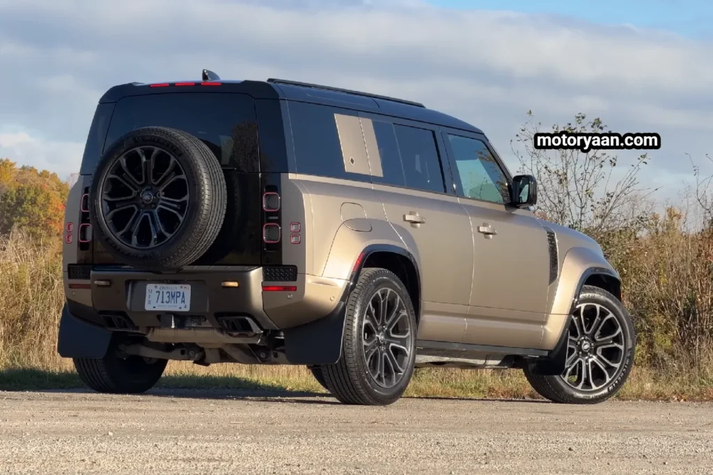 2026 Land Rover Defender Octa side and rear profile exterior