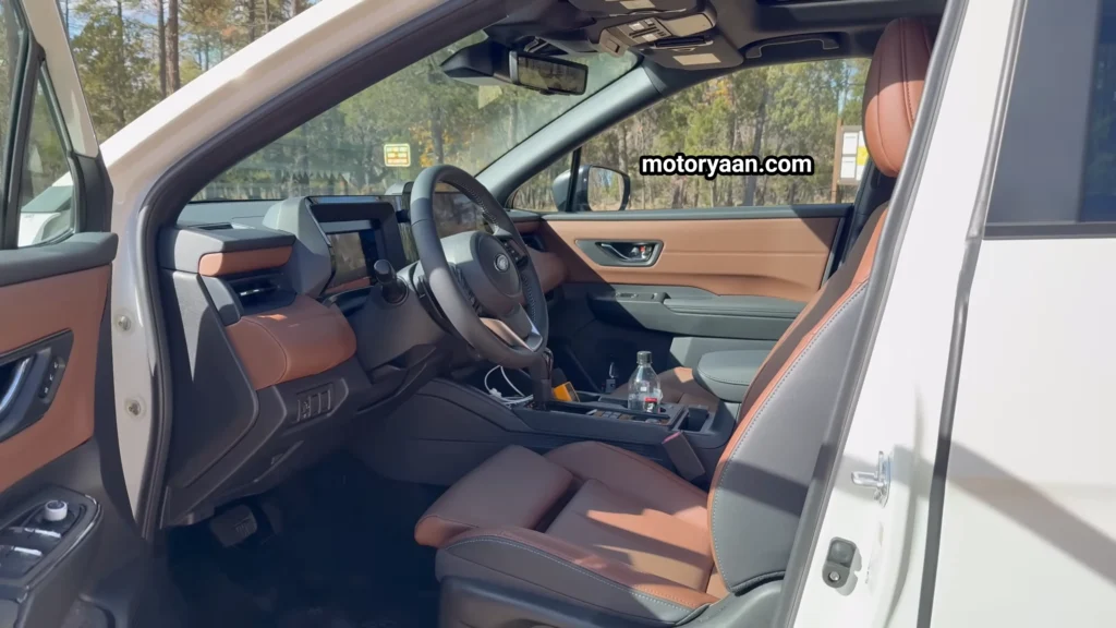2026 Subaru Outback front interior with dashboard and seats