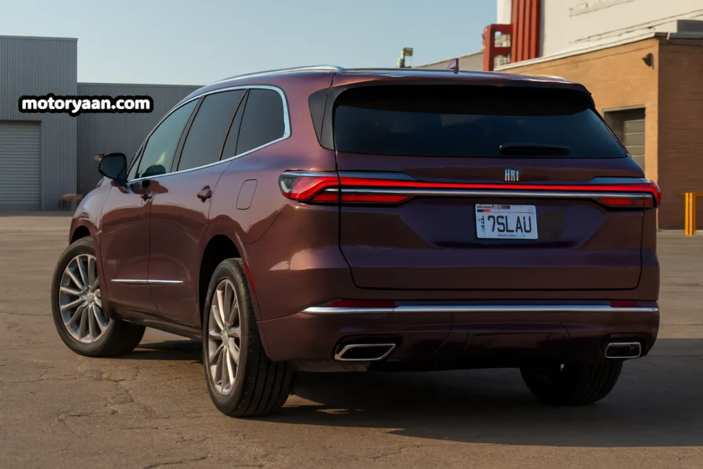 2026 Buick Enclave rear profile showing taillights and bumper