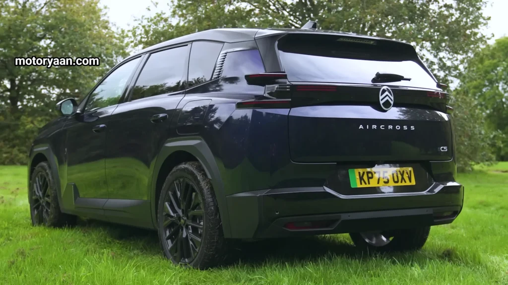 Citroen C5 Aircross Review side and rear profile with tail lights and rear design