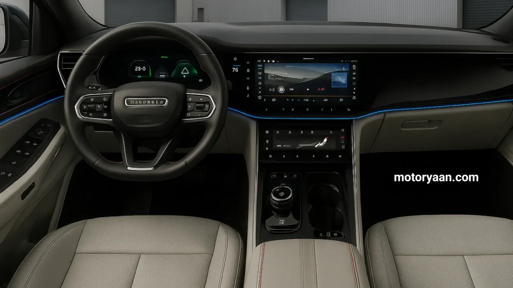 2025 Jeep Wagoneer S Review interior dashboard front seats infotainment and steering wheel