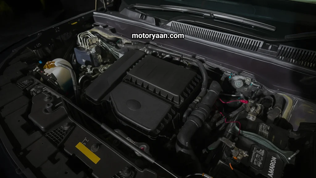 2025 Tata Sierra Accomplished Plus engine bay with updated insulation and new powertrain options.