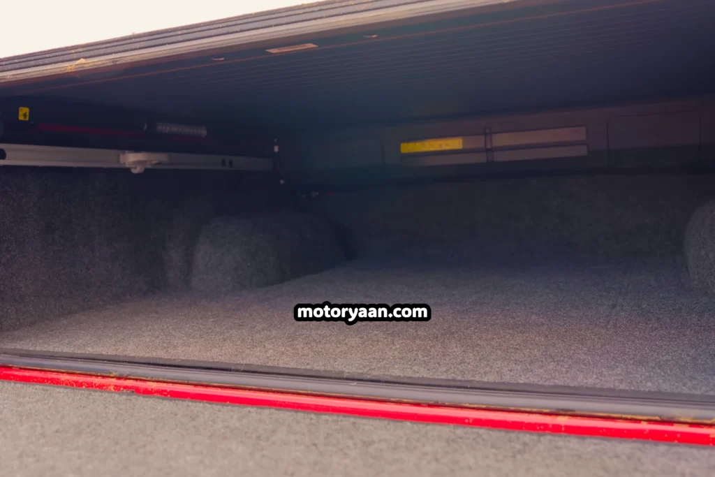 2026 Toyota Hilux rear tub cargo bed showing loading space and deck area.