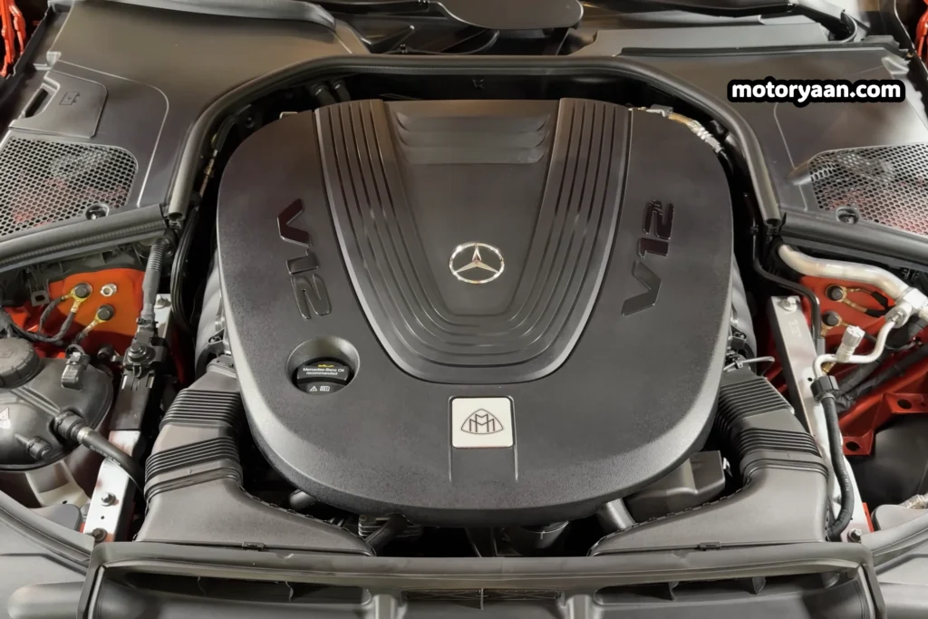 2025 Mercedes Maybach S680 Manufaktur V12 engine bay