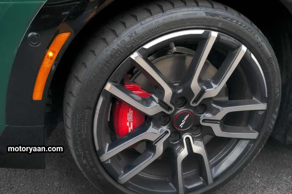 2025 Mini Cooper JCW alloy wheels with Continental ContiSportContact tires