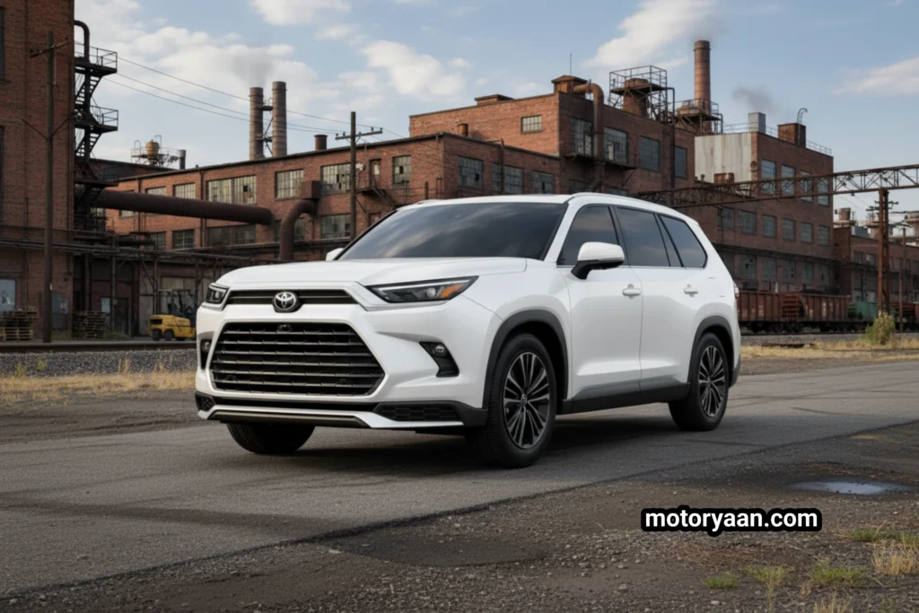 Toyota Grand Highlander Hybrid front and side profile view