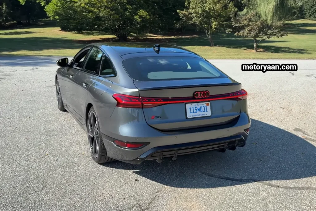 2025 Audi S6 e-tron rear profile exterior view