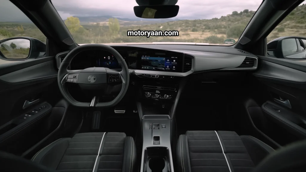 Vauxhall Mokka GSE Review interior showing seats, steering wheel, infotainment, and dashboard