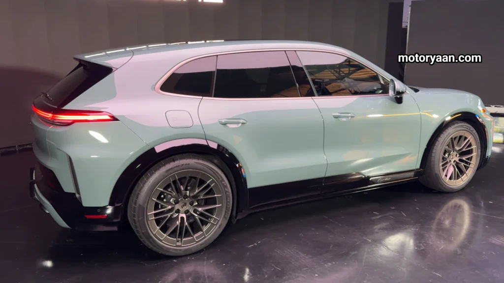 2027 Porsche Cayenne Electric Detailed First Look side and rear profile